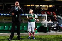 Stadionspeaker en mascotte
